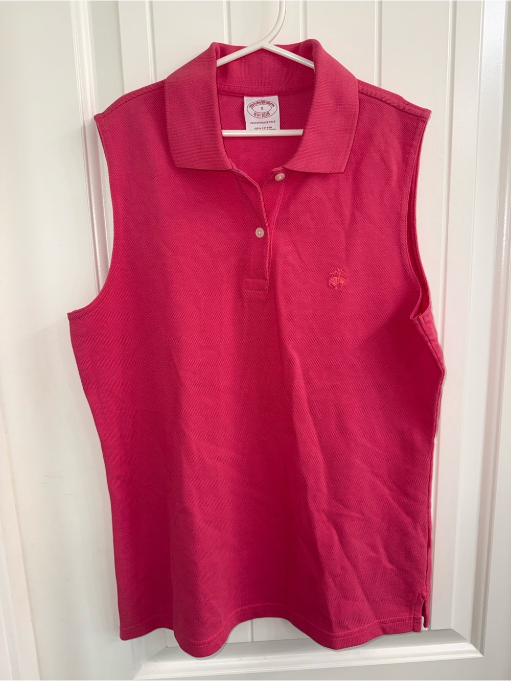 Vintage Brooks Brothers Sleeveless Polo Tank - Bright Pink